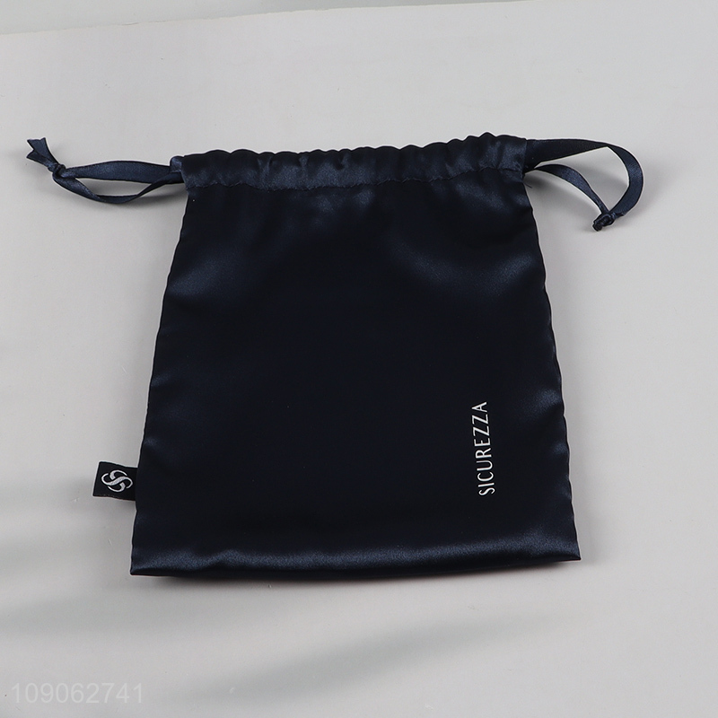 Good quality portable sleeping travel imitated silk fabric eye mask