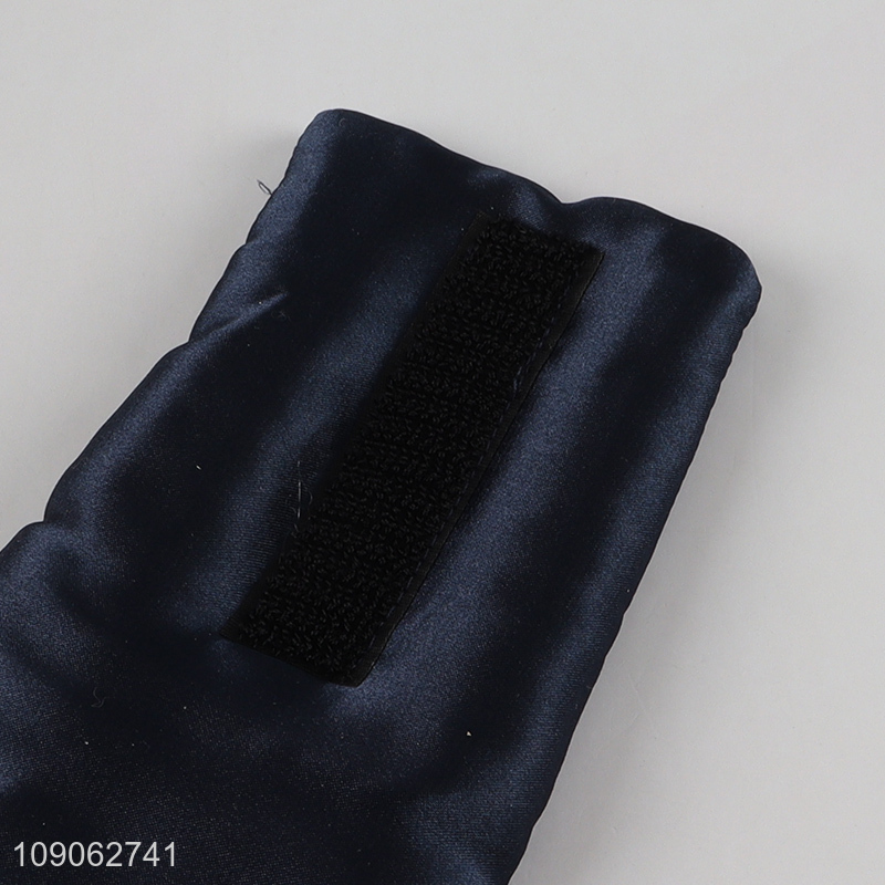 Good quality portable sleeping travel imitated silk fabric eye mask