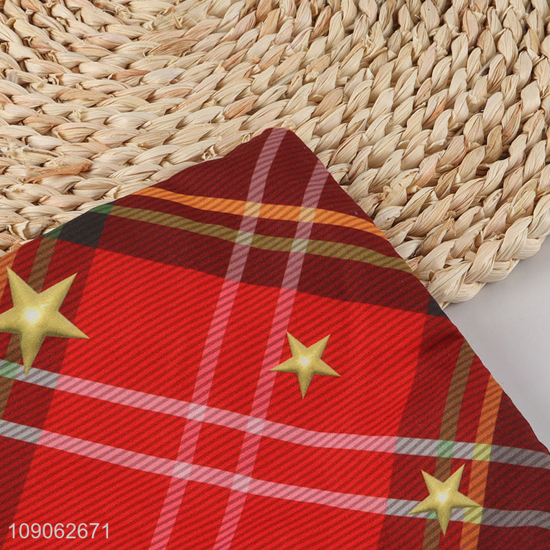 China factory square Christmas series polyester sofa pillow case bolster case