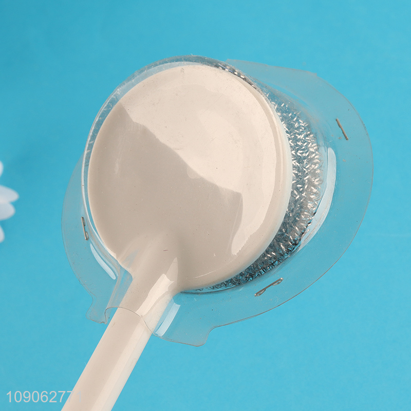 Wholesale Steel Wool Scrubber Pot Scrub Brush Dish Brush with Long Handle