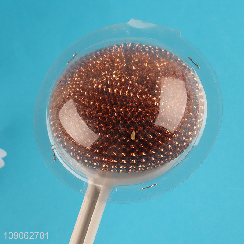 Factory Price Steel Wool Scrubber Pot Scrub Brush Dish Brush for Kitchen