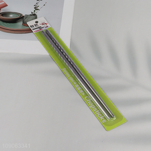 New Arrival 201 Stainless Steel Chopsticks Metal Chopsticks for Home Use