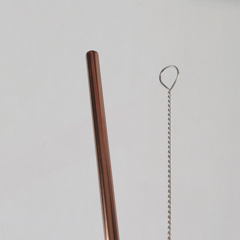 Factory Price 6 Pack Stainless Steel Straws Straight Straws with 1 Straw Brush