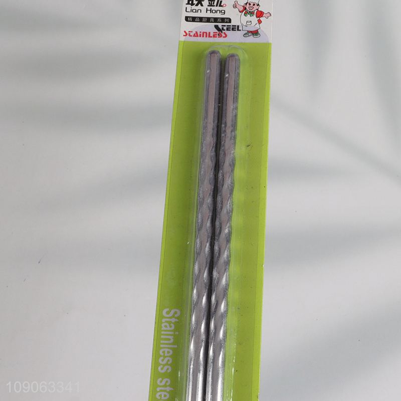 New Arrival 201 Stainless Steel Chopsticks Metal Chopsticks for Home Use