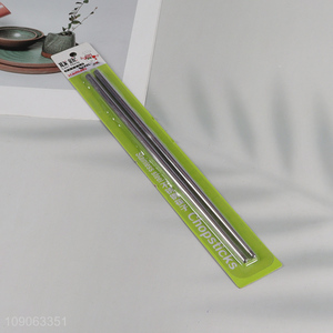 Wholesale 201 Stainless Steel Chopsticks Reusable Lightweight Metal Chopsticks