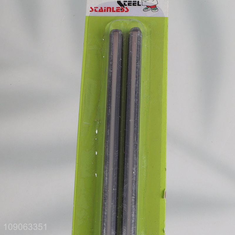 Wholesale 201 Stainless Steel Chopsticks Reusable Lightweight Metal Chopsticks