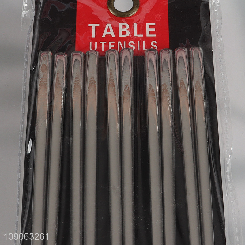 New Product 5 Pairs Metal Chopsticks Non-Slip 304 Stainless Steel Chopsticks