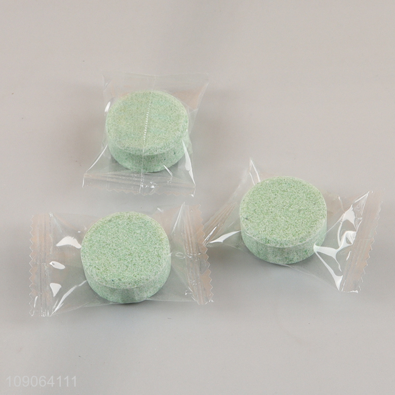 Best quality round green 20pcs bathroom cleaning supplies closestool cleaner toilet cleaner