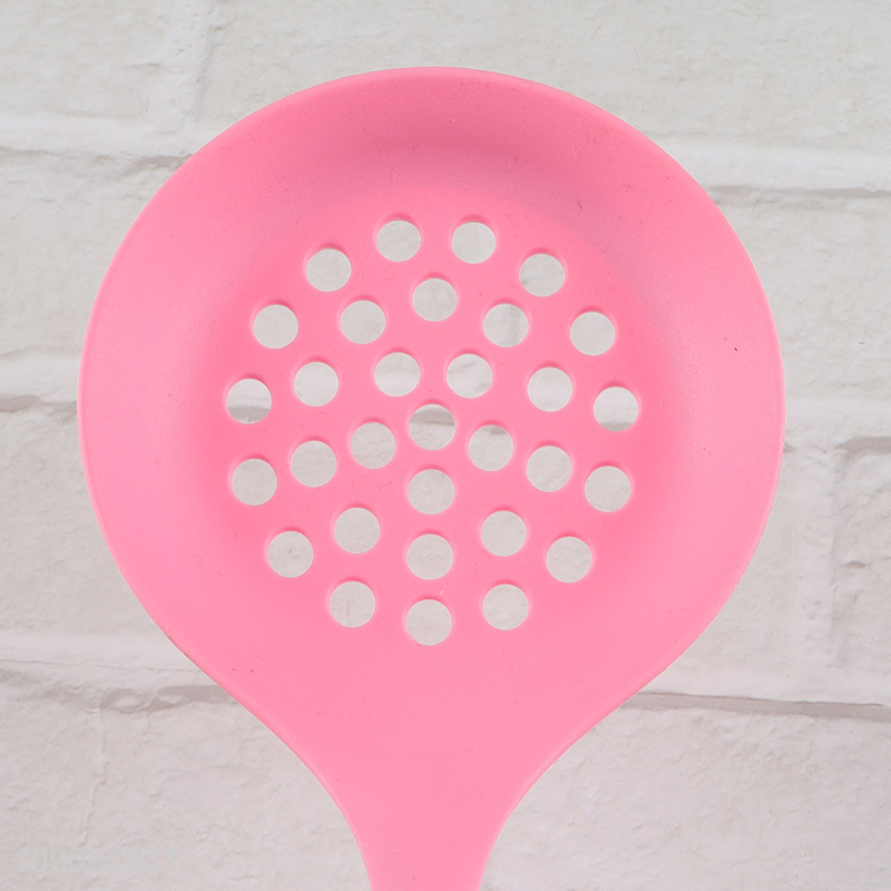 Hot selling kitchen utensils silicone slotted skimmer spoon strainer
