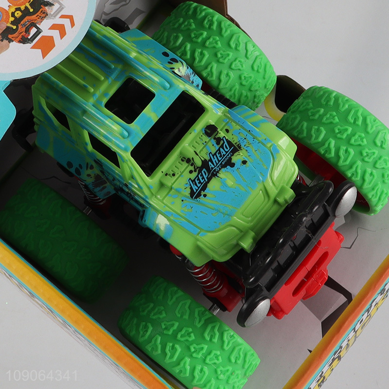 Factory price creative kids off road friction power gear truck toys