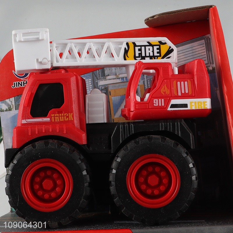 China factory children fire engine vehicle inertial car toys for sale