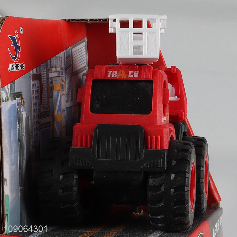 China factory children fire engine vehicle inertial car toys for sale