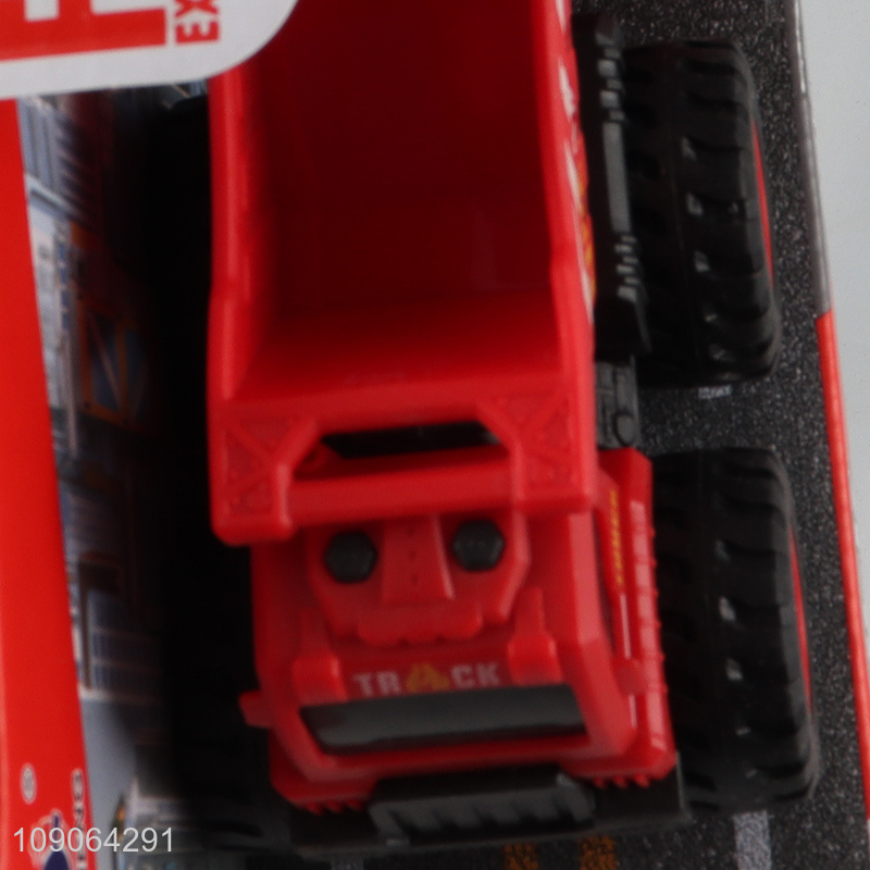 Popular products city fire engine off-road vehicle inertial car toys