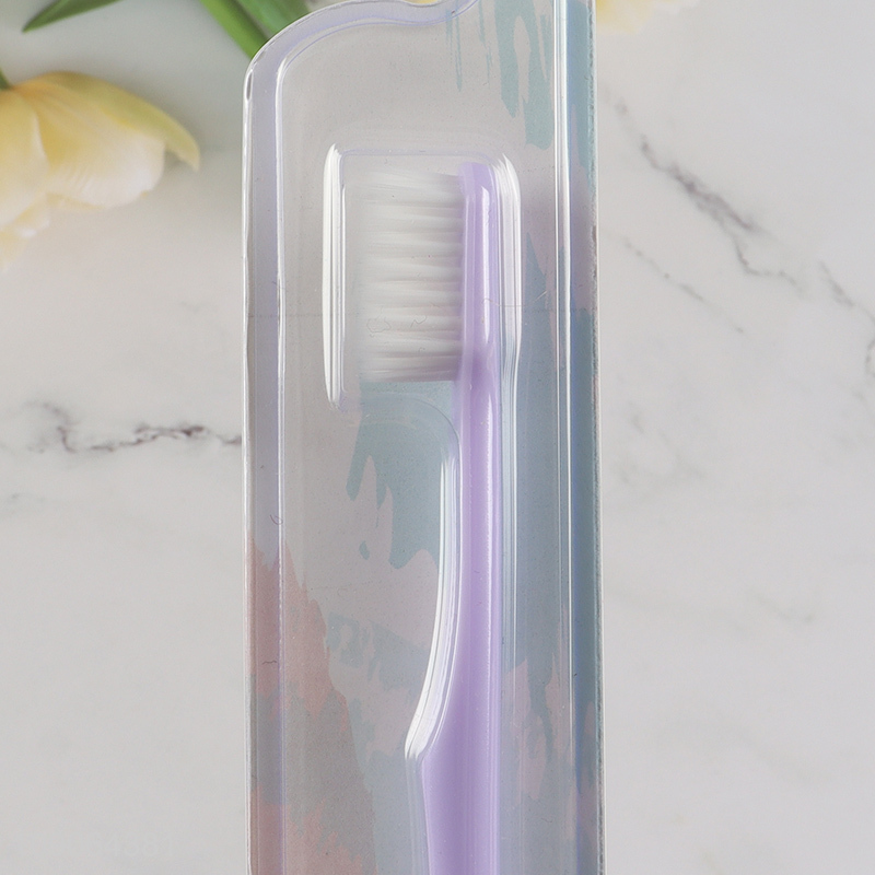 China supplier adult soft bristle multicolor toothbrush for oral care