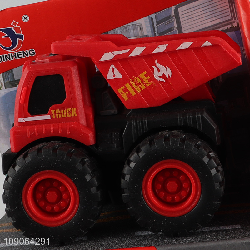 Popular products city fire engine off-road vehicle inertial car toys