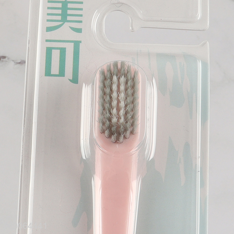 Online wholesale soft bristle adult oral care deep clean toothbrush