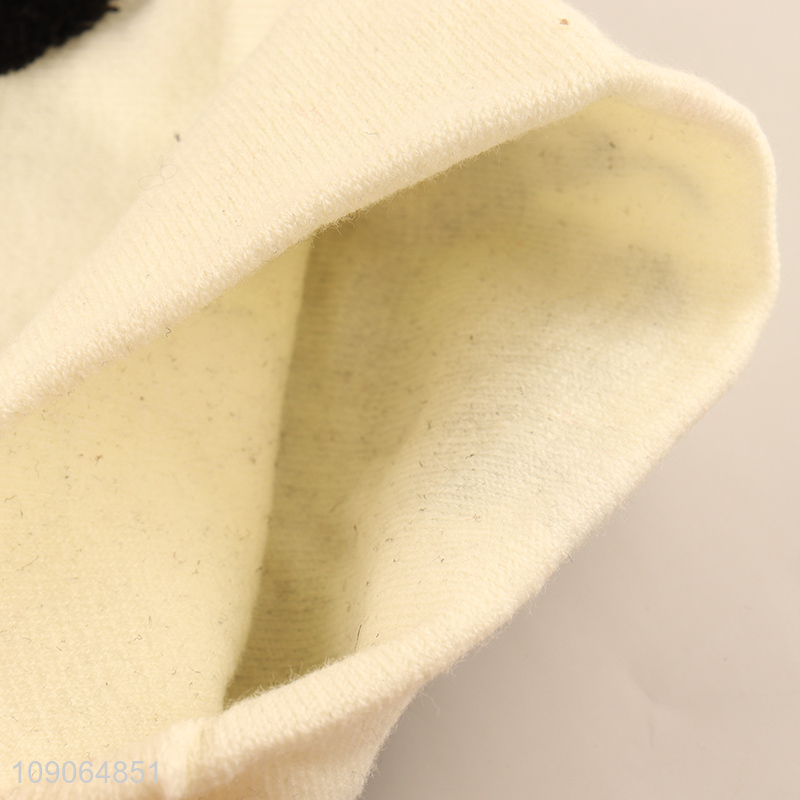 Wholesale Cartoon Beanie Hat Winter Pompom Beanie Cap for Kids Boys Girls