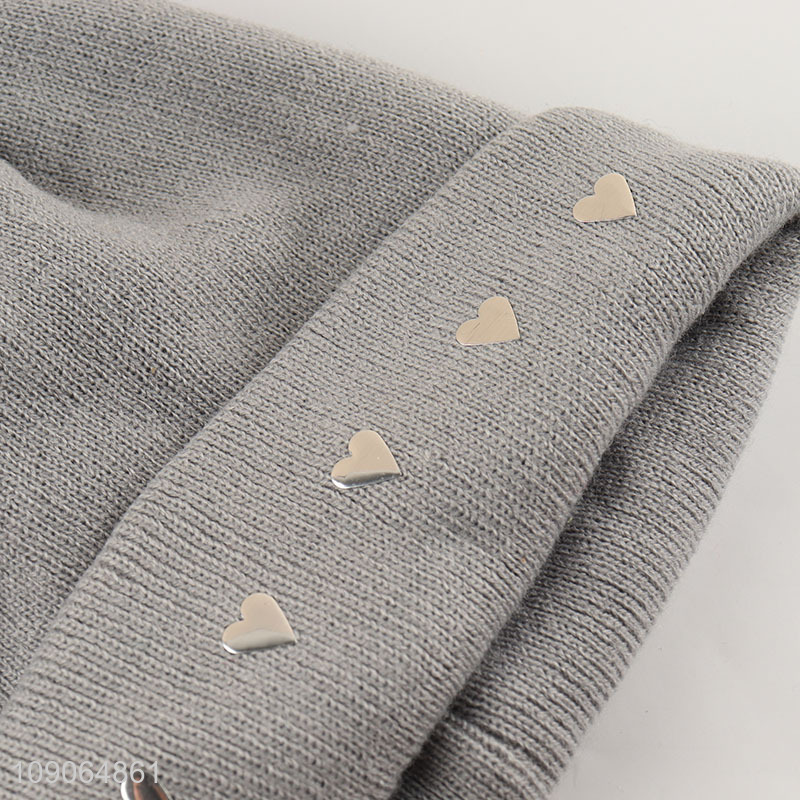 New Product Winter Beanie Hat Fashionable Cuffed Beanie Cap for Women