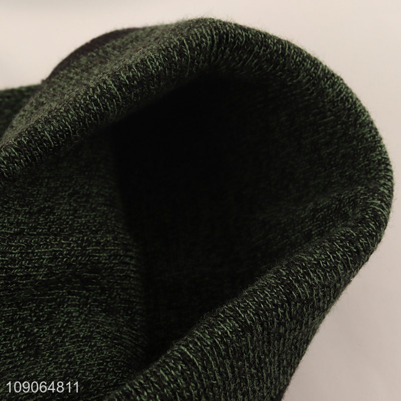 High Quality Winter Hat Knitted Beanie Hat Cuffed Beanie Cap for Men