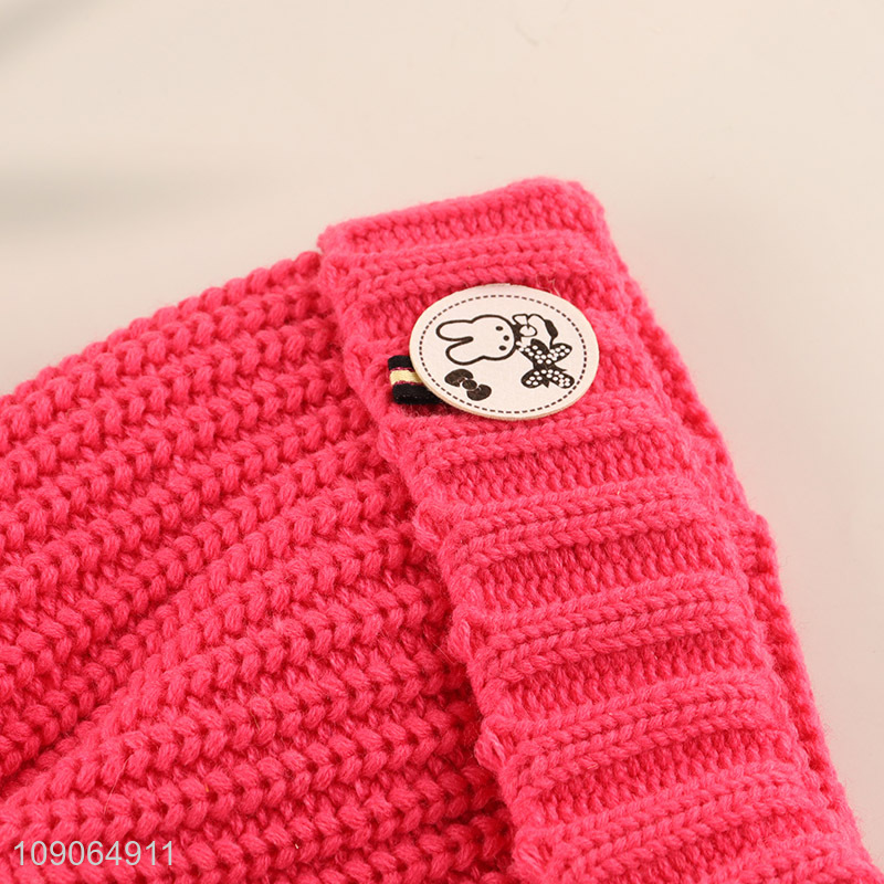 New Arrival Winter Beanie Hat Fleece Lined Pom Pom Beanie Hat for Kids