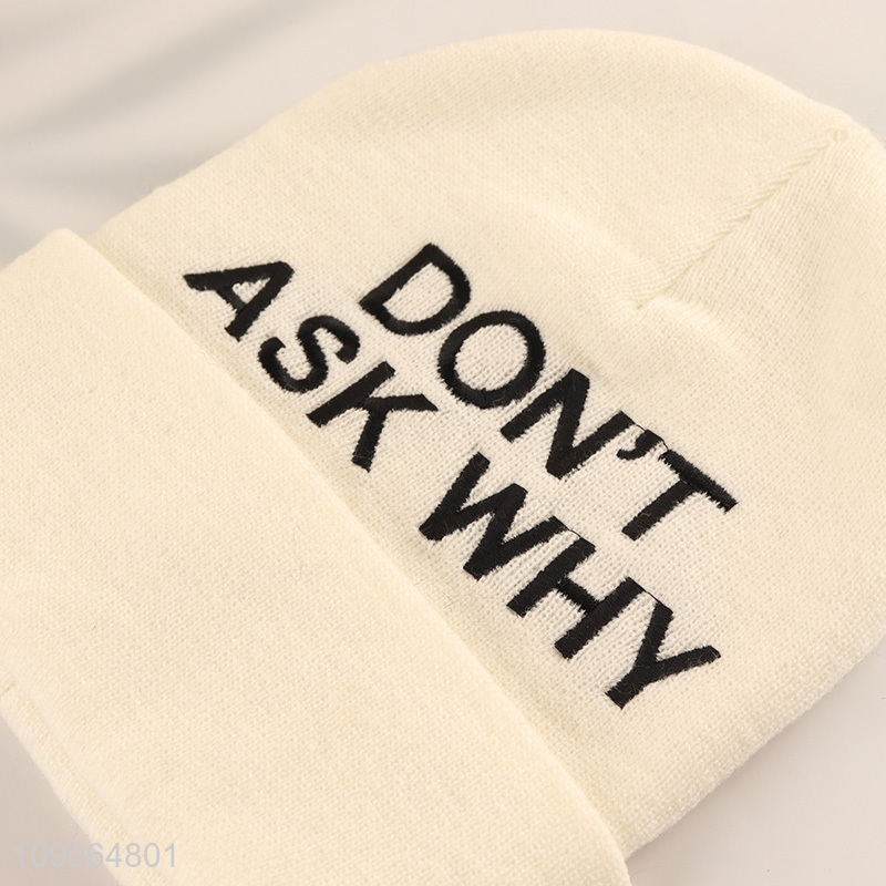 Factory Price Unisex Beanie Hat Winter Jacquard Beanie for Men Women