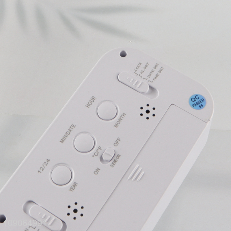 Yiwu market optically controlled liquid crystal device alarm clock table clock