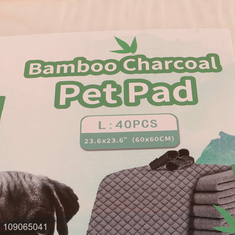 Top products 40pcs disposable pet training supplies bamboo charcoal pet pee pad