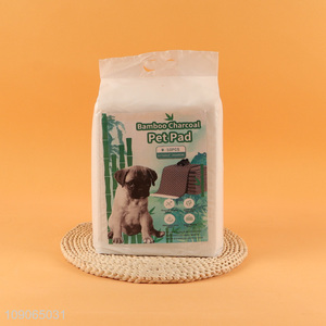 China factory 50pcs indoor home bamboo charcoal pet pee pad for sale