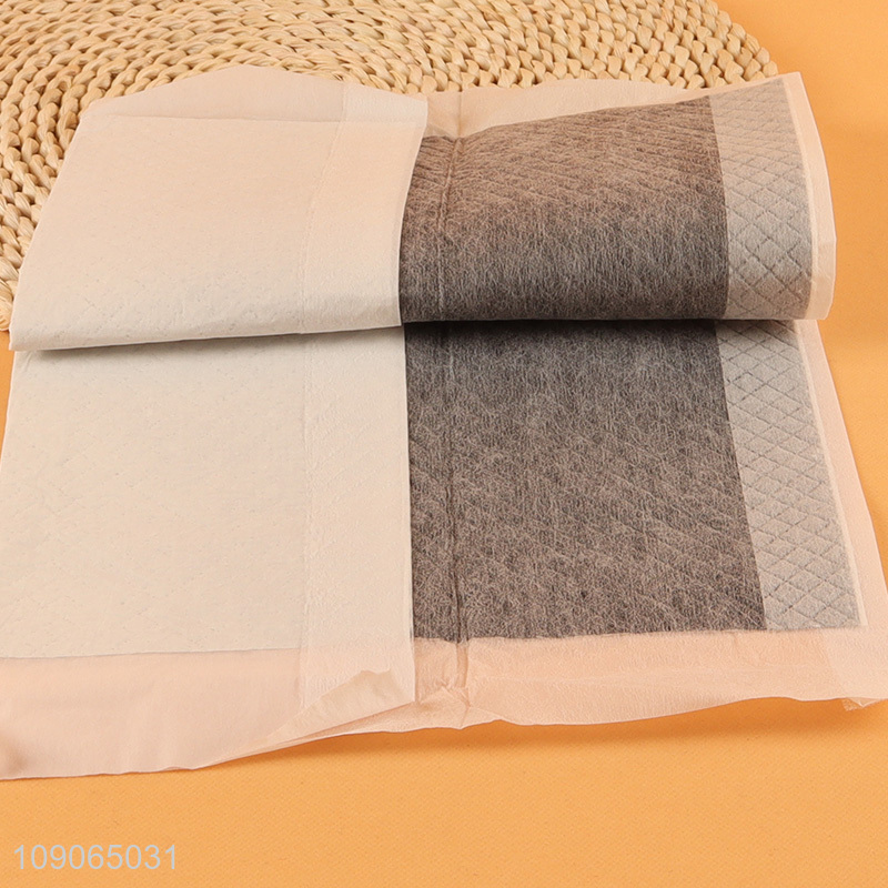 China factory 50pcs indoor home bamboo charcoal pet pee pad for sale