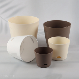 Hot selling multicolor home decor flower pot plants pot with holder