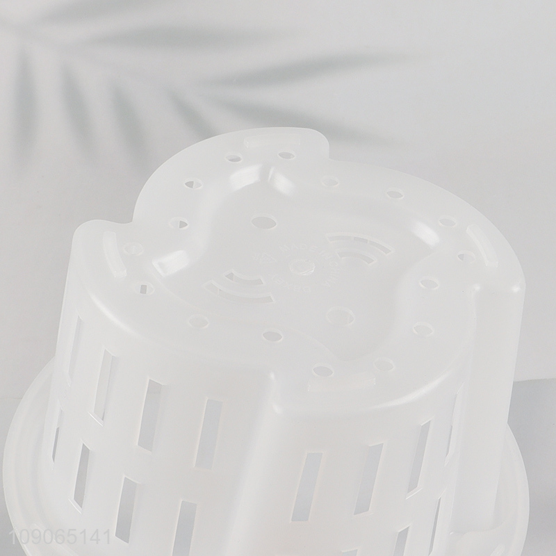 Online wholesale transparent water storage basin flower pot for home decor