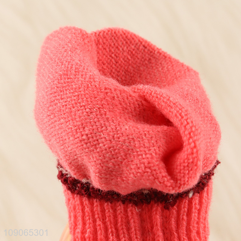 Online Wholesale Kids Winter Gloves Comfy Elastic Warm Knitted Gloves