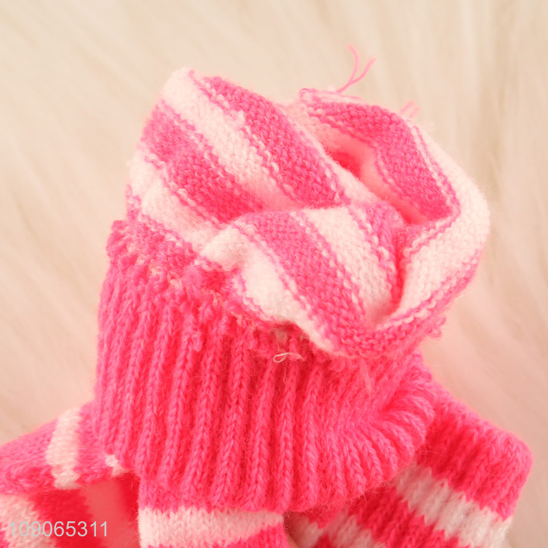 High Quality Kids Winter Gloves Stretchy Knitted Gloves for Boys Girls