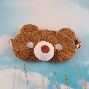 Good Quality Cartoon Bear Sleeping Travel Eye Mask Blindfold for Kids Adults