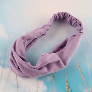 High Quality Solid Color Elastic Headband Adjustable Sweat Band Hair Accessories
