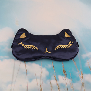 Wholesale Imitated Silk Sleeping Eye Mask Blindfold with Adjustable Strap