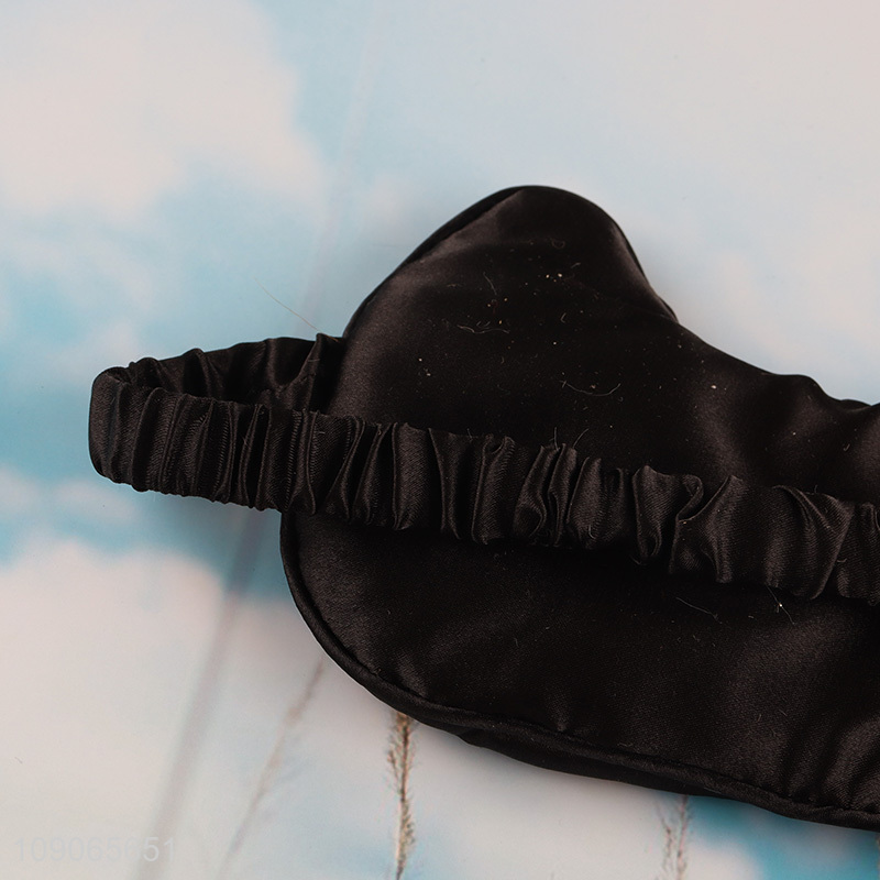 Hot Sale Super Soft Imitated Silk Sleeping Eye Mask Travel Blindfold
