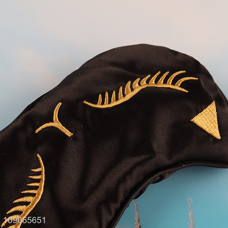 Hot Sale Super Soft Imitated Silk Sleeping Eye Mask Travel Blindfold