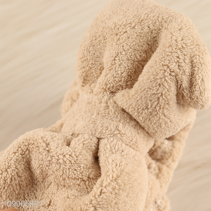 Factory Price Fluffy Makeup Facial Spa Headband Elastic Bow Hair Band