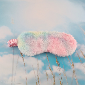New Product Soft Plush Sleeping Eye Mask Blindfold with Elastic Strap