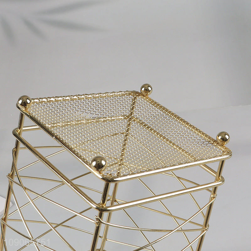 Best selling square metal home kitchen utensils organizer chopsticks holder