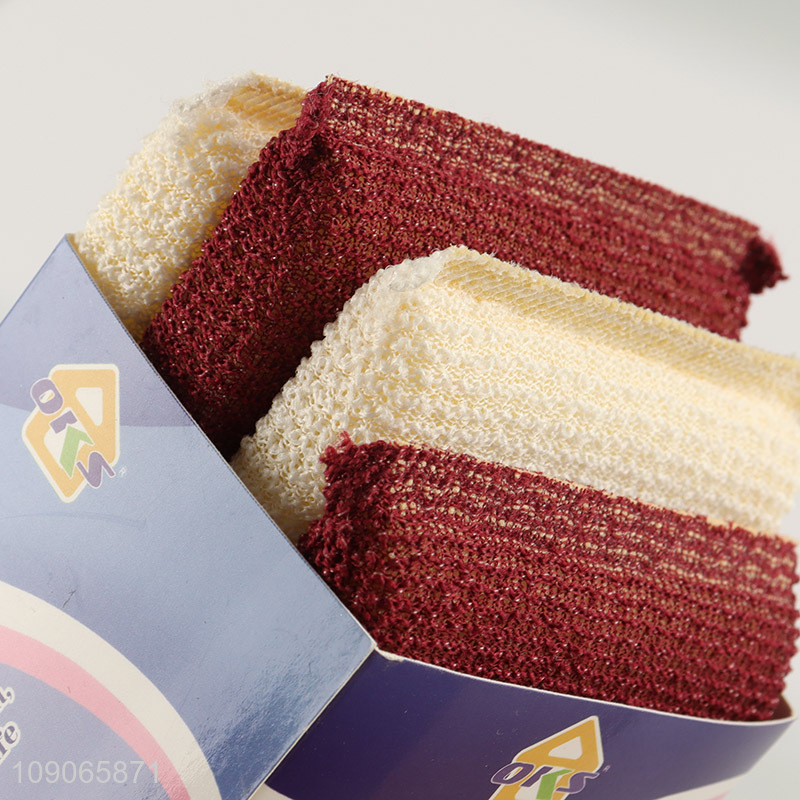 High Quality 3PCS Multi-Function Scrubbing Pads Dishwashing Sponges for Kitchen