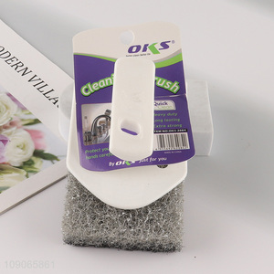 Online Wholesale Multi-Purpose Scrubbing Sponge Kitchen Cleaning Sponge with Handle