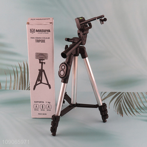 Good Quality Aluminum Alloy Mobile Phone Camera Tripod with Bluetooth Remote Control