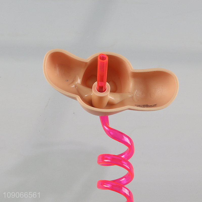 Online wholesale disposable cartoon drinking straw for juice