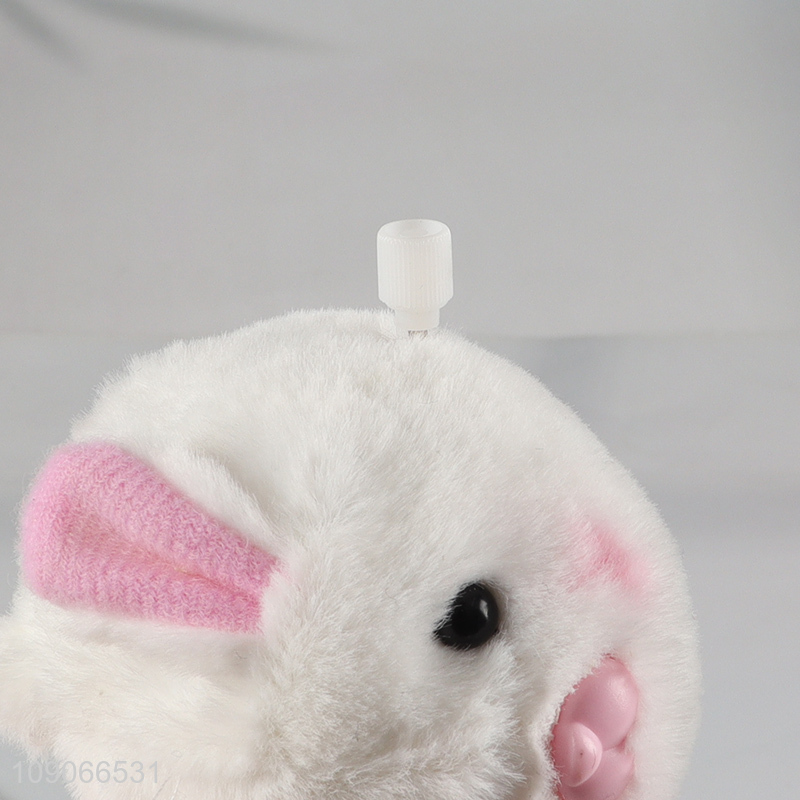 Top selling rabbit shape electric plush toys animal doll for kids