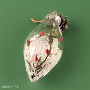 Factory Price Christmas Tree Hanging Ornaments Clear Christmas Baubles