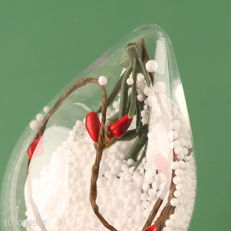 Factory Price Christmas Tree Hanging ornaments Clear Christmas Baubles