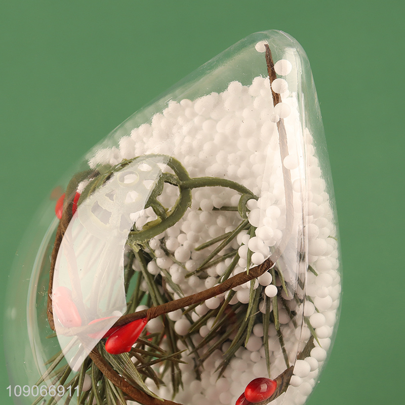 Wholesale Clear Christmas Tree Hanging ornaments Christmas Bulb ornaments