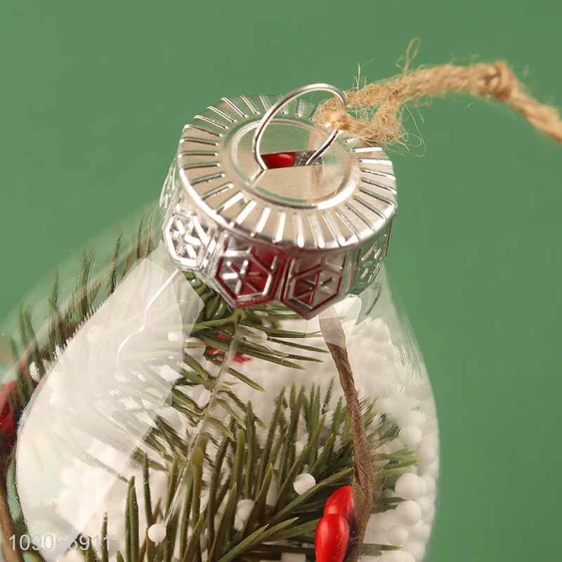 Wholesale Clear Christmas Tree Hanging ornaments Christmas Bulb ornaments